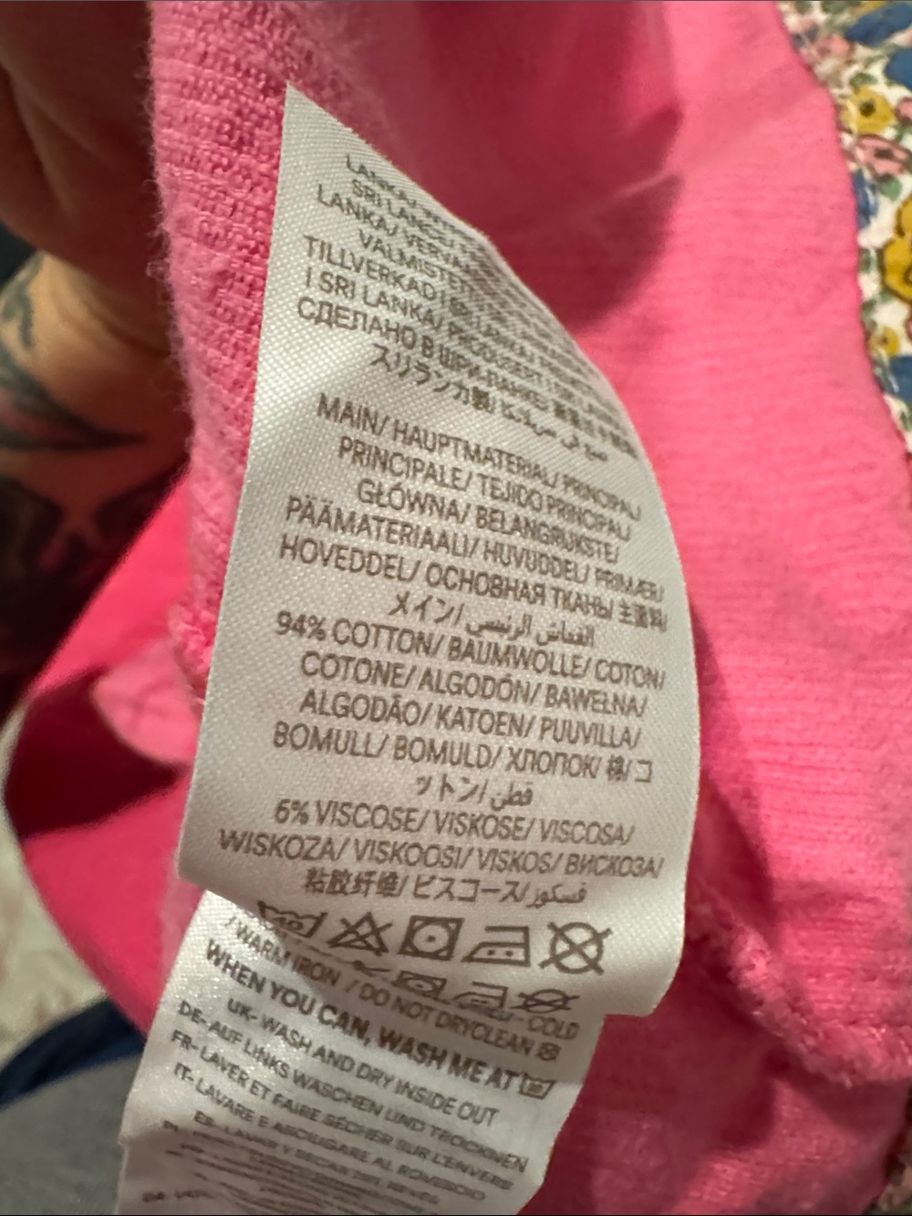 Mini Boden Hot Pink Corduroy Button-Front Dress - Picture 5 of 6